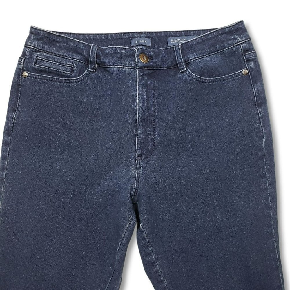 J Jill Premium Flex High Rise Legging Jeans Womens 12 Dark Wash‎ - Picture 2 of 9
